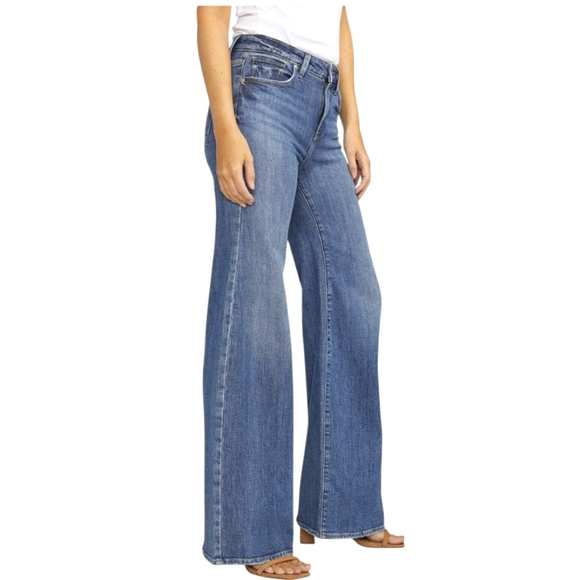 NWT Silver Jeans Isbister High Rise Wide Leg 28" x 31" - Picture 5 of 11